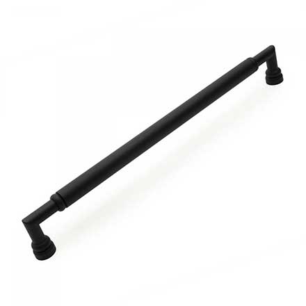RK International [PH-4881-BL] Solid Brass Appliance/Door Pull Handle - Cylinder Middle - Flat Black Finish - 18" C/C - 19 3/32" L