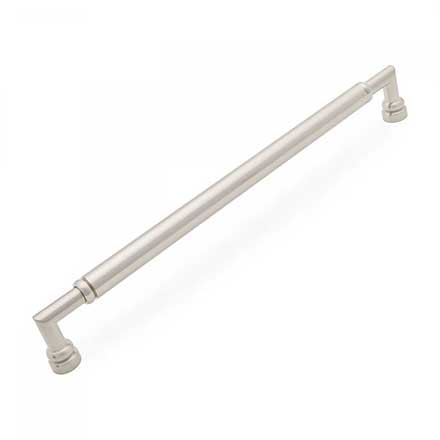 RK International [PH-4881-P] Solid Brass Appliance/Door Pull Handle - Cylinder Middle - Satin Nickel Finish - 18&quot; C/C - 19 3/32&quot; L
