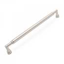 RK International [PH-4881-P] Solid Brass Appliance/Door Pull Handle - Cylinder Middle - Satin Nickel Finish - 18&quot; C/C - 19 3/32&quot; L