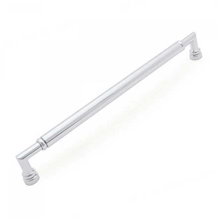 RK International [PH-4881-PC] Solid Brass Appliance/Door Pull Handle - Cylinder Middle - Polished Chrome Finish - 18" C/C - 19 3/32" L