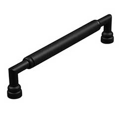 RK International [PH-4880-BL] Solid Brass Appliance/Door Pull Handle - Cylinder Middle - Flat Black Finish - 12&quot; C/C - 13 1/32&quot; L
