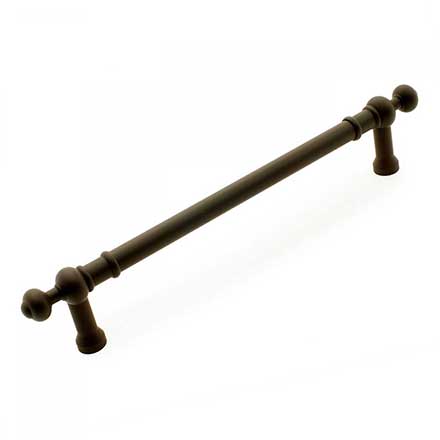 RK International [PH-4622-RB] Solid Brass Appliance/Door Pull Handle - Plain w/ Decorative Ends - Oil Rubbed Bronze Finish - 12" C/C - 14 3/4" L