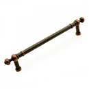 RK International [PH-4622-VB] Solid Brass Appliance/Door Pull Handle - Plain w/ Decorative Ends - Valencia Bronze Finish - 12" C/C - 14 3/4" L