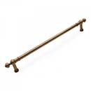 RK International [PH-4623-AE] Solid Brass Appliance/Door Pull Handle - Plain w/ Decorative Ends - Antique English Finish - 18&quot; C/C - 21 1/4&quot; L