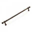 RK International [PH-4623-DN] Solid Brass Appliance/Door Pull Handle - Plain w/ Decorative Ends - Distressed Nickel Finish - 18" C/C - 21 1/4" L