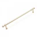 RK International [PH-4623-PN] Solid Brass Appliance/Door Pull Handle - Plain w/ Decorative Ends - Polished Nickel Finish - 18&quot; C/C - 21 1/4&quot; L