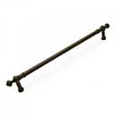RK International [PH-4623-RB] Solid Brass Appliance/Door Pull Handle - Plain w/ Decorative Ends - Oil Rubbed Bronze Finish - 18" C/C - 21 1/4" L