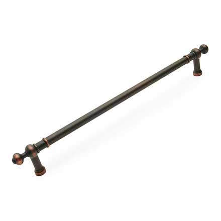 RK International [PH-4623-VB] Solid Brass Appliance/Door Pull Handle - Plain w/ Decorative Ends - Valencia Bronze Finish - 18" C/C - 21 1/4" L