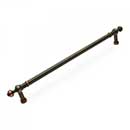 RK International [PH-4623-VB] Solid Brass Appliance/Door Pull Handle - Plain w/ Decorative Ends - Valencia Bronze Finish - 18" C/C - 21 1/4" L