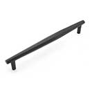 RK International [PH-8825-BL] Solid Brass Appliance/Door Pull Handle - Gibraltar Series - Flat Black Finish - 12&quot; C/C - 14 3/8&quot; L