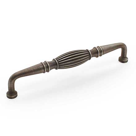 RK International [PH-4718-DN] Solid Brass Appliance/Door Pull Handle - Indian Drum - Distressed Nickel Finish - 12&quot; C/C - 13&quot; L
