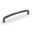 RK International [PH-4857-DN] Solid Brass Appliance/Door Pull Handle - Lines &amp; Crosses - Distressed Nickel Finish - 12&quot; C/C - 12 3/4&quot; L