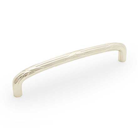 RK International [PH-4857-PN] Solid Brass Appliance/Door Pull Handle - Lines &amp; Crosses - Polished Nickel Finish - 12" C/C - 12 3/4" L