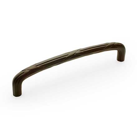 RK International [PH-4857-RB] Solid Brass Appliance/Door Pull Handle - Lines &amp; Crosses - Oil Rubbed Bronze Finish - 12" C/C - 12 3/4" L