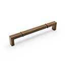 RK International [PH-6631-BE] Die Cast Zinc Appliance/Door Pull Handle - Newbury Series - Brushed English Finish - 12" C/C - 12 5/8" L