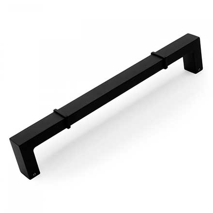 RK International [PH-6631-BL] Die Cast Zinc Appliance/Door Pull Handle - Newbury Series - Flat Black Finish - 12" C/C - 12 5/8" L