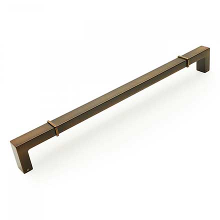 RK International [PH-6632-BE] Die Cast Zinc Appliance/Door Pull Handle - Newbury Series - Brushed English Finish - 18" C/C - 18 3/4" L