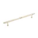 RK International [PH-4861-PN] Solid Brass Appliance/Door Pull Handle - Lined w/ Petal Ends - Polished Nickel Finish - 12&quot; C/C - 15 1/2&quot; L