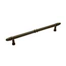 RK International [PH-4861-RB] Solid Brass Appliance/Door Pull Handle - Lined w/ Petal Ends - Oil Rubbed Bronze Finish - 12&quot; C/C - 15 1/2&quot; L