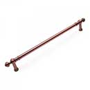RK International [PH-4623-DC] Solid Brass Appliance/Door Pull Handle - Plain w/ Decorative Ends - Distressed Copper Finish - 18" C/C - 21 1/4" L