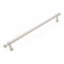 RK International [PH-4623-P] Solid Brass Appliance/Door Pull Handle - Plain w/ Decorative Ends - Satin Nickel Finish - 18&quot; C/C - 21 1/4&quot; L
