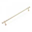 RK International [PH-4623-PN] Solid Brass Appliance/Door Pull Handle - Plain w/ Decorative Ends - Polished Nickel Finish - 18" C/C - 21 1/4" L