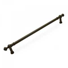 RK International [PH-4623-RB] Solid Brass Appliance/Door Pull Handle - Plain w/ Decorative Ends - Oil Rubbed Bronze Finish - 18&quot; C/C - 21 1/4&quot; L