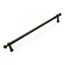 RK International [PH-4623-RB] Solid Brass Appliance/Door Pull Handle - Plain w/ Decorative Ends - Oil Rubbed Bronze Finish - 18" C/C - 21 1/4" L