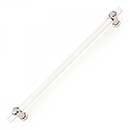 RK International [PH-7001-PN] Lucite Appliance/Door Pull Handle - Radiance Series - Clear - Polished Nickel Finish - 18&quot; C/C - 21&quot; L