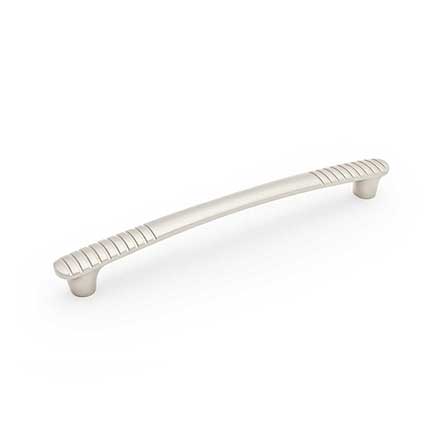 RK International [PH-4883-P] Solid Brass Appliance/Door Pull Handle - Ridge Series - Satin Nickel Finish - 12&quot; C/C - 13 7/8&quot; L