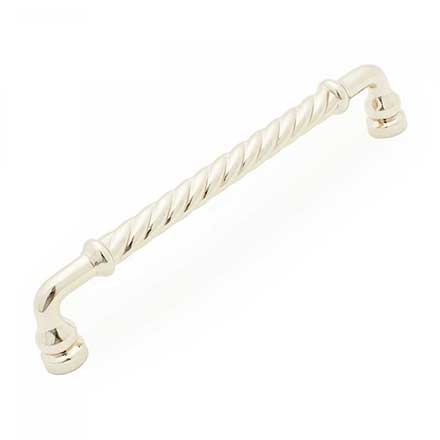 RK International [PH-4803-PN] Solid Brass Appliance/Door Pull Handle - Twisted Handle - Polished Nickel Finish - 12" C/C - 13 1/4" L