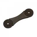 RK International [BP-382-RB] Solid Brass Cabinet Pull Backplate - Flower - Oil Rubbed Bronze Finish - 3 3/4" L