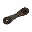 RK International [BP-382-RB] Solid Brass Cabinet Pull Backplate - Flower - Oil Rubbed Bronze Finish - 3 3/4&quot; L