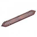RK International [BP-385-DC] Solid Brass Cabinet Pull Backplate - Ornate Edge - Distressed Copper Finish - 7 3/16" L - 3 1/2" Centers