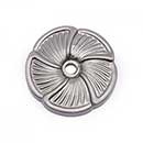 RK International [BP-483-P] Solid Brass Cabinet Knob Backplate - Daisy - Satin Nickel Finish - 1 1/2" Dia.