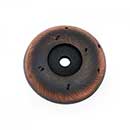 RK International [BP-486-VB] Solid Brass Cabinet Knob Backplate - Distressed - Valencia Bronze Finish - 1 9/16&quot; Dia.