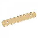 RK International [BP-7812] Solid Brass Cabinet Pull Backplate - Distressed Decorative Rod - Polished Brass Finish - 4 5/16" L