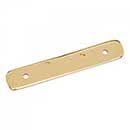 RK International [BP-7812] Solid Brass Cabinet Pull Backplate - Distressed Decorative Rod - Polished Brass Finish - 4 5/16&quot; L