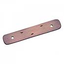 RK International [BP-7812-DC] Solid Brass Cabinet Pull Backplate - Distressed Decorative Rod - Distressed Copper Finish - 4 5/16" L