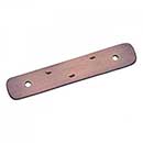 RK International [BP-7812-DC] Solid Brass Cabinet Pull Backplate - Distressed Decorative Rod - Distressed Copper Finish - 4 5/16" L