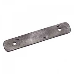 RK International [BP-7812-DN] Solid Brass Cabinet Pull Backplate - Distressed Decorative Rod - Distressed Nickel Finish - 4 5/16&quot; L
