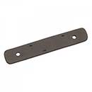 RK International [BP-7812-RB] Solid Brass Cabinet Pull Backplate - Distressed Decorative Rod - Oil Rubbed Bronze Finish - 4 5/16" L