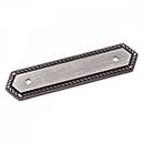 RK International [BP-7813] Solid Brass Cabinet Pull Backplate - Rope -  Polished Brass Finish - 5 L - 3 1/2 Centers