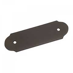 RK International [BP-7818-RB] Solid Brass Cabinet Pull Backplate - Plain Bow - Oil Rubbed Bronze Finish - 4 1/2&quot; L - 3&quot; Centers