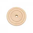 RK International [BP-7821-SB] Solid Brass Cabinet Knob Backplate - Plain Single Hole - Satin Brass Finish - 1 5/8&quot; Dia.