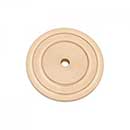 RK International [BP-7821-SB] Solid Brass Cabinet Knob Backplate - Plain Single Hole - Satin Brass Finish - 1 5/8&quot; Dia.