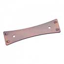 RK International [BP-7902-DC] Solid Brass Cabinet Pull Backplate - Bent Rectangle - Distressed Copper Finish - 4 1/2&quot; L - 3&quot; Centers