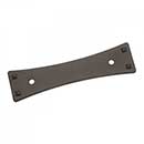 RK International [BP-7902-RB] Solid Brass Cabinet Pull Backplate - Bent Rectangle - Oil Rubbed Bronze Finish - 4 1/2&quot; L - 3&quot; Centers