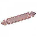 RK International [BP-7905-DC] Solid Brass Cabinet Pull Backplate - Spade Ends - Distressed Copper Finish - 5 1/4" L - 3" Centers