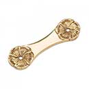RK International [BP-383] Solid Brass Cabinet Pull Backplate - Daisy - Polished Brass Finish - 3 3/4" L